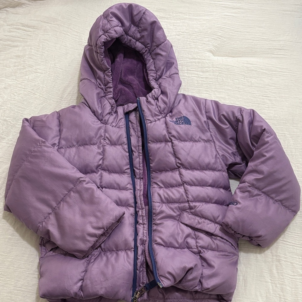 The North Face Lavender Puffer Jacket 550 4T